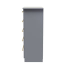 Ealing Ready Assembled 5 Drawer Chest in Dusk Grey
