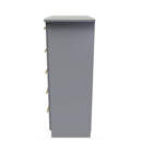 Ealing Ready Assembled 5 Drawer Chest in Dusk Grey