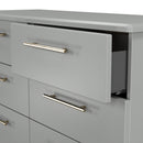 Ealing Ready Assembled 6 Drawer Wide Chest in Dusk Grey