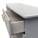 Ealing Ready Assembled 6 Drawer Wide Chest in Dusk Grey