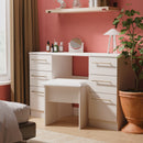 Ealing Ready Assembled Double Pedestal Desk in Kashmir Matt