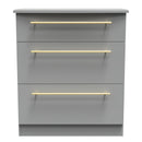 Ealing Ready Assembled 3 Drawer Deep Chest In Dusk Grey