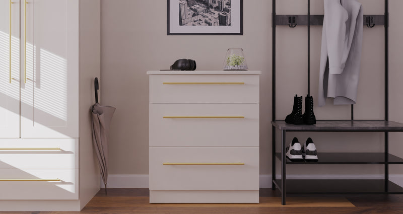 Ealing Ready Assembled 3 Drawer Deep Chest in Kashmir Matt