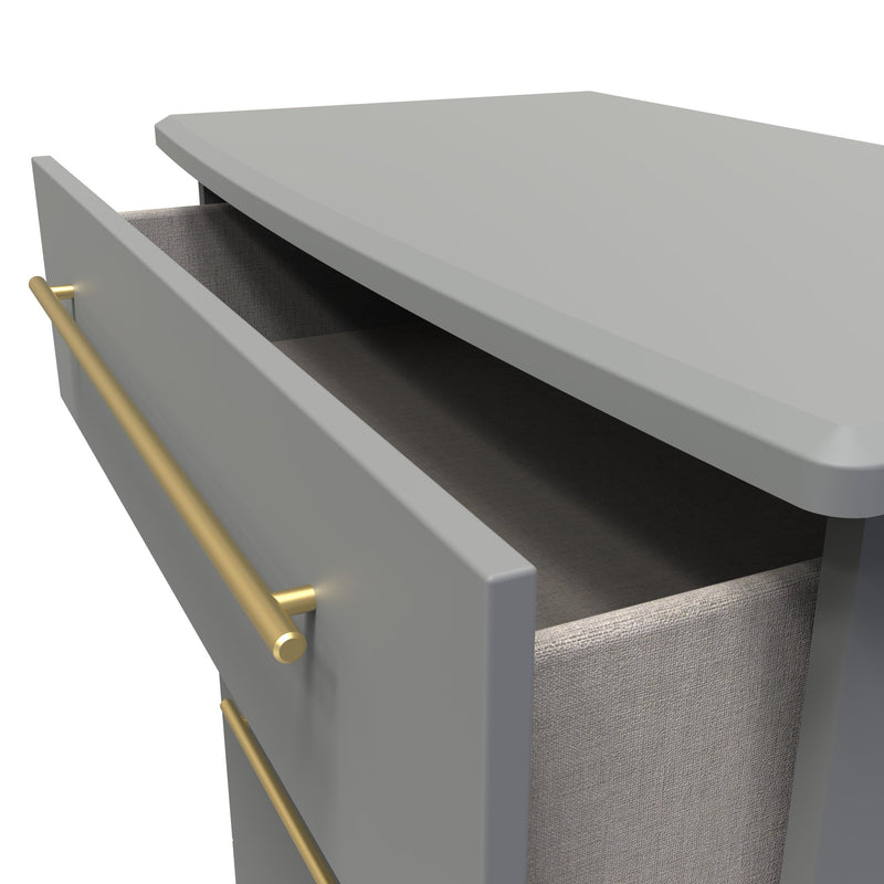 Ealing Ready Assembled 4 Drawer Deep Chest in Dusk Grey