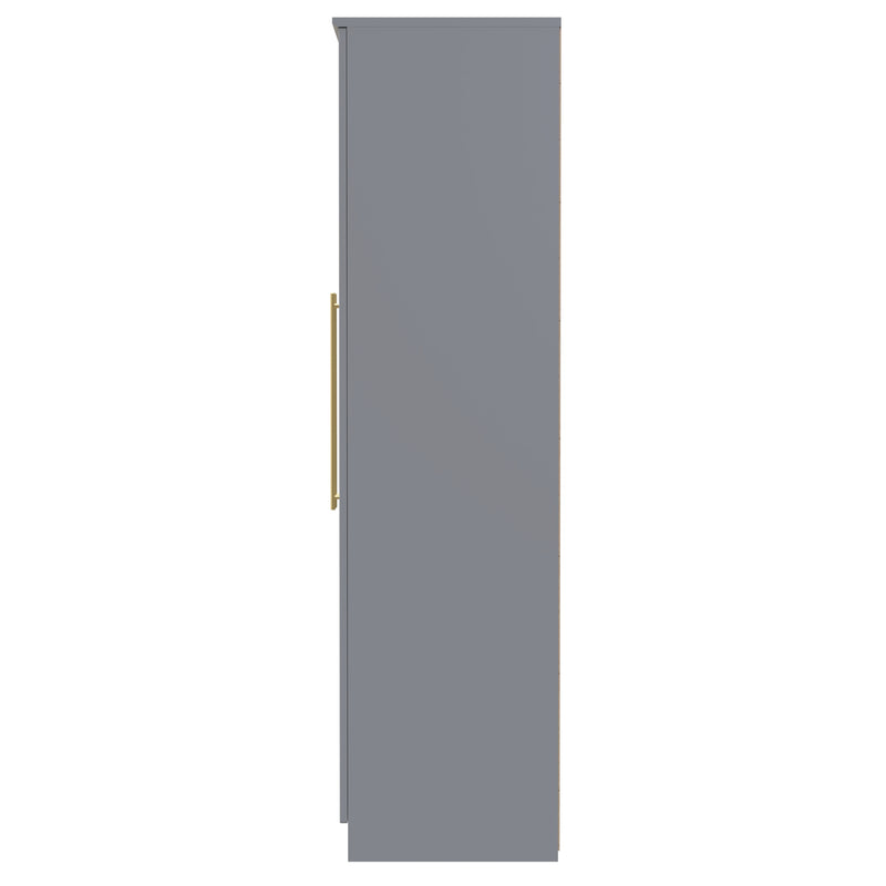 Ealing Ready Assembled 2 Door Wardrobe in Dusk Grey