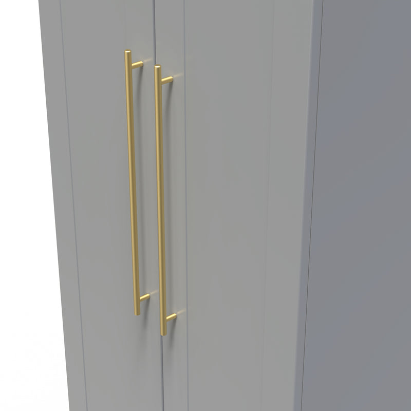 Ealing Ready Assembled 2 Door Wardrobe in Dusk Grey