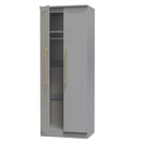 Ealing Ready Assembled 2 Door Wardrobe in Dusk Grey