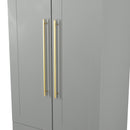 Ealing Ready Assembled 2 Door 2 Drawer Wardrobe in Dusk Grey