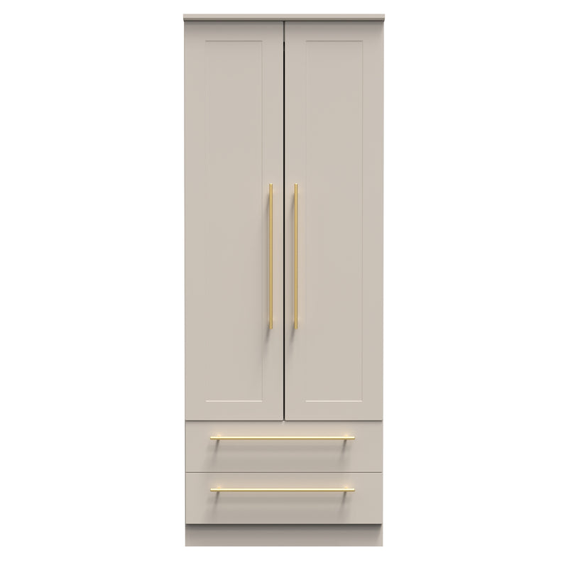 Ealing Ready Assembled 2 Door 2 Drawer Wardrobe in Kashmir Matt