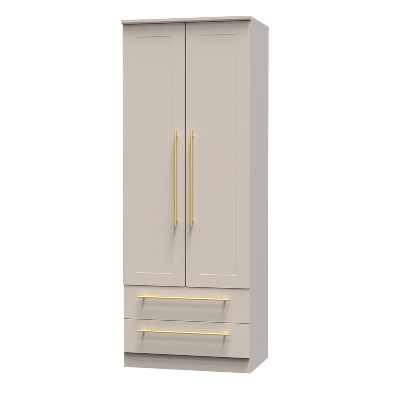 Ealing Ready Assembled 2 Door 2 Drawer Wardrobe in Kashmir Matt