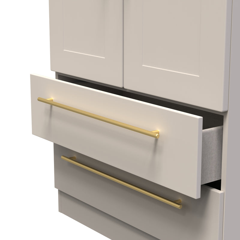 Ealing Ready Assembled 2 Door 2 Drawer Wardrobe in Kashmir Matt