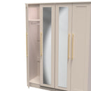 Ealing Ready Assembled Tall 4 Door 2 Centre Mirrors in Kashmir Matt