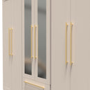 Ealing Ready Assembled Tall 6 Door 2 Drawer 2 Mirror Wardrobe in Kashmir Matt