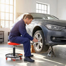 HOMCOM Pneumatic Adjustable Mechanic Stool W/ Tool Tray, Wheels
