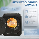 HOMCOM 4kg 800W Vented Tumble Dryer With Deodorize, Smart Mode