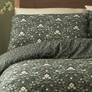 D & D Heritage Floral Duvet Cover Set in Green