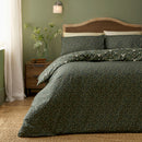 D & D Heritage Floral Duvet Cover Set in Green