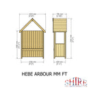 Hebe Pressure Treated Arbour