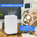 HOMCOM 12L/Day Protable Quiet Air Dehumidifier With Purifier, Timer, 5 Modes