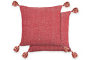Herringbone - Recycled Cotton Cushion Cover in Red