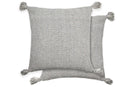 Herringbone - Recycled Cotton Cushion Cover in Silver