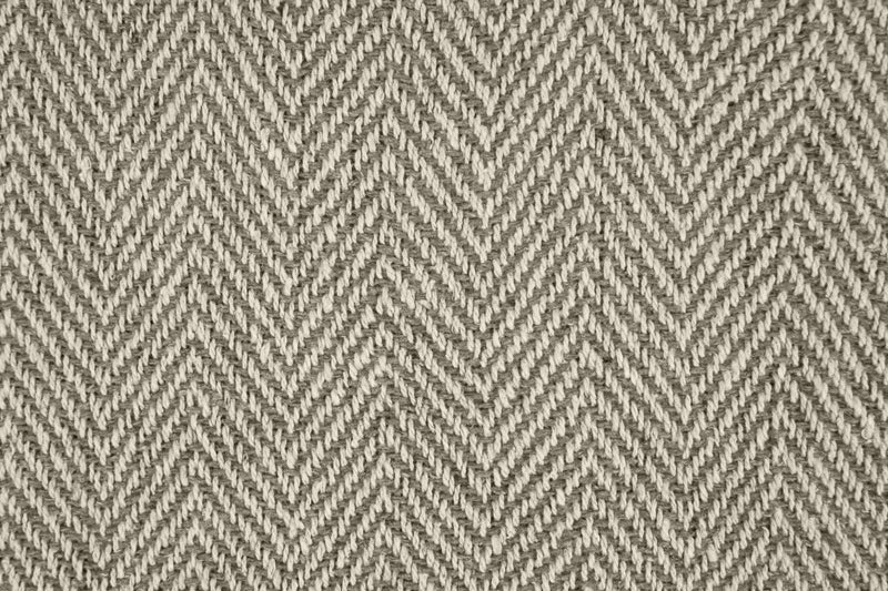 Herringbone - Recycled Cotton Throw in  Natural