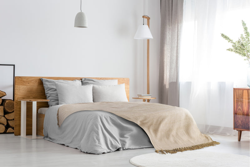 Herringbone - Recycled Cotton Throw in  Natural
