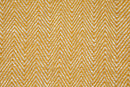 Herringbone - Recycled Cotton Throw in  Ochre