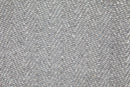 Herringbone - Recycled Cotton Throw in  Silver