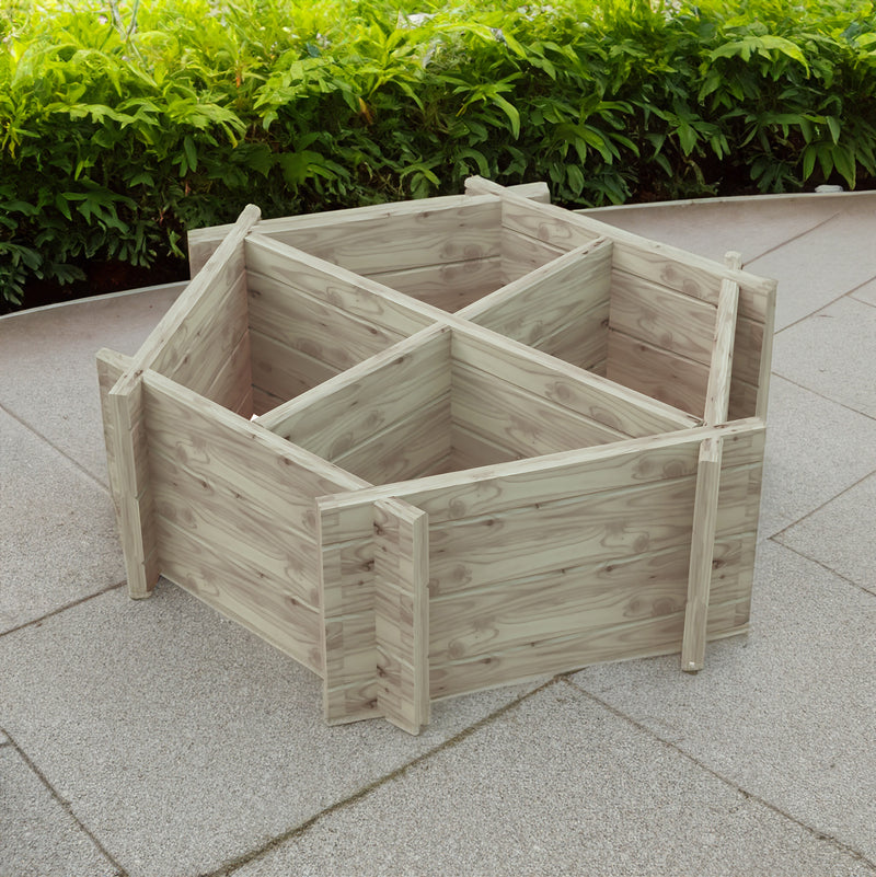 Hexagonal Planter Pressure Treated With 4 Segments