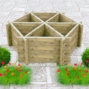 Hexagonal Planter Pressure Treated With 6 Segments