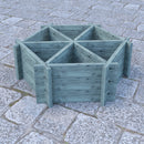Hexagonal Planter Pressure Treated With 6 Segments