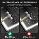 HOMCOM Bathroom Mirror With Bluetooth Lights Demister Pad