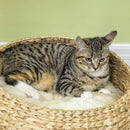 PawHut Cat Barrel Kitten Tree Tower Sisal Scratching Furniture Climbing Frame