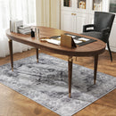 HOMCOM Flannel Non-Slip Washable Rug for Living Room,