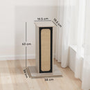 PawHut 63cm Cat Scratching Post, Scratcher w/ Replaceable Scratching Board