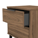 Helsinki Ready Assembled 2 Drawer Bedside Cabinet in Carini Walnut