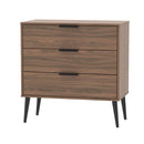 Helsinki Ready Assembled 3 Drawer Chest in Carini Walnut