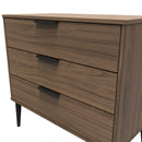 Helsinki Ready Assembled 3 Drawer Chest in Carini Walnut