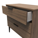 Helsinki Ready Assembled 3 Drawer Chest in Carini Walnut