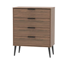 Helsinki Ready Assembled 4 Drawer Chest in Carini Walnut