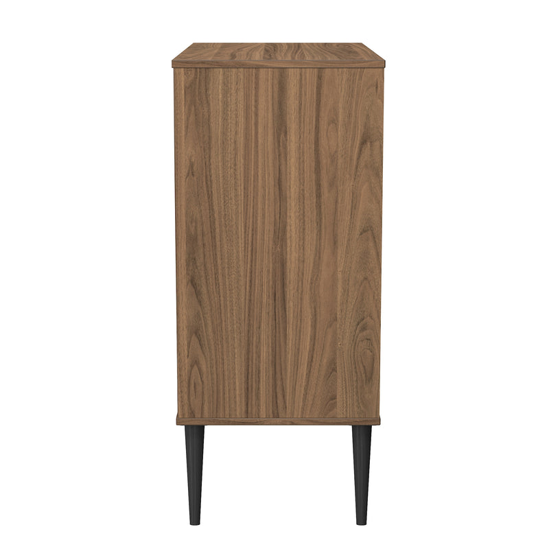 Helsinki Ready Assembled 4 Drawer Chest in Carini Walnut