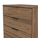 Helsinki Ready Assembled 4 Drawer Chest in Carini Walnut