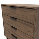 Helsinki Ready Assembled 4 Drawer Chest in Carini Walnut