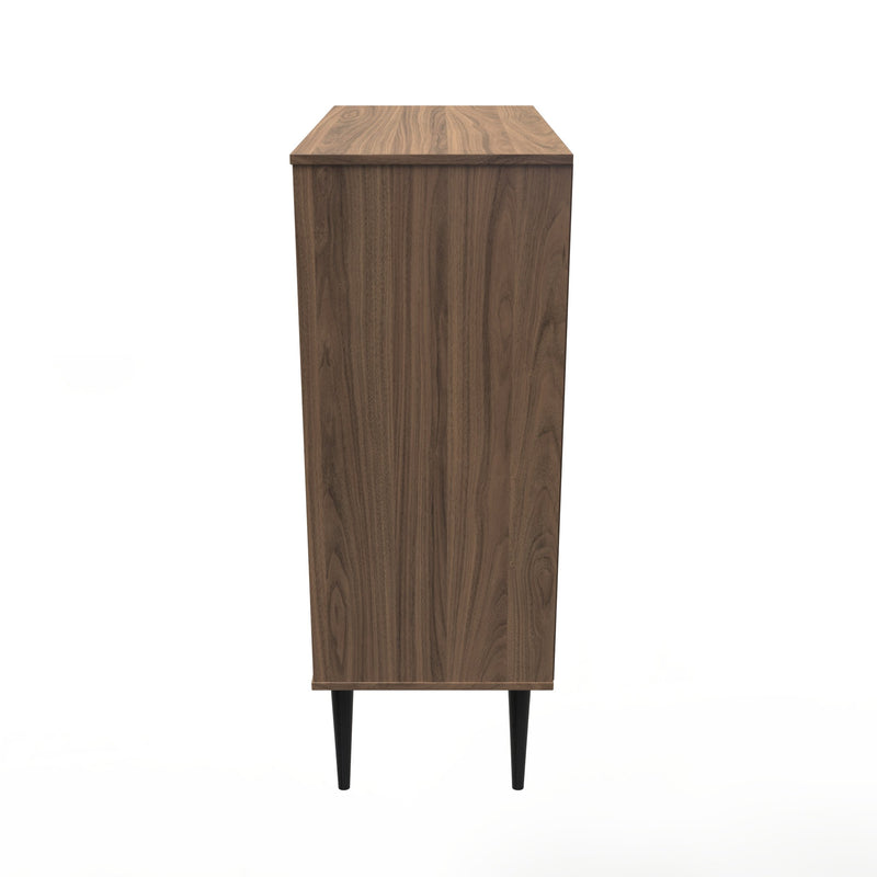 Helsinki Ready Assembled 5 Drawer Chest in Carini Walnut