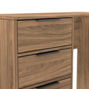 Helsinki Ready Assembled 4 Drawer Vanity in Carini Walnut