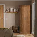 Helsinki Ready Assembled 2 Door Wardrobe in Carini Walnut