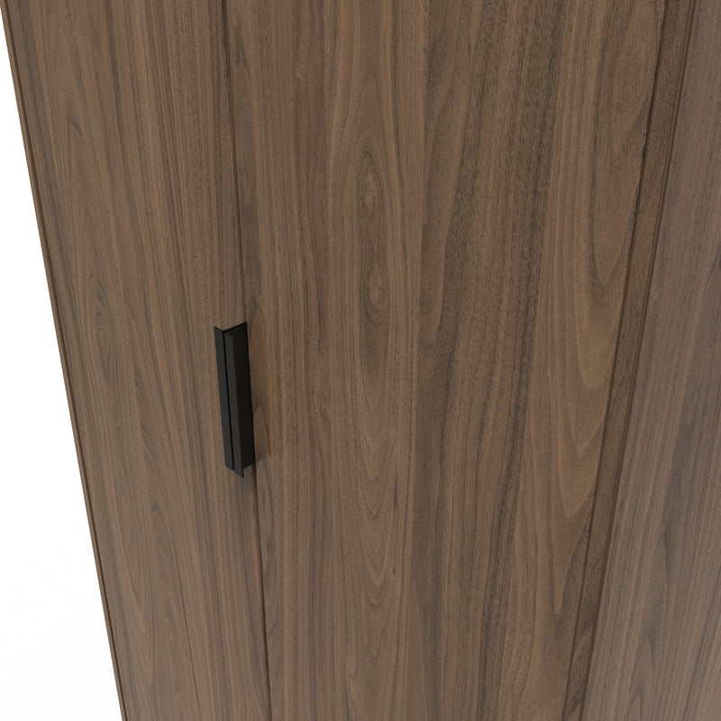 Helsinki Ready Assembled 2 Door Wardrobe in Carini Walnut