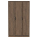 Helsinki Ready Assembled 3 Door Wardrobe in Carini Walnut