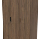 Helsinki Ready Assembled 3 Door Wardrobe in Carini Walnut